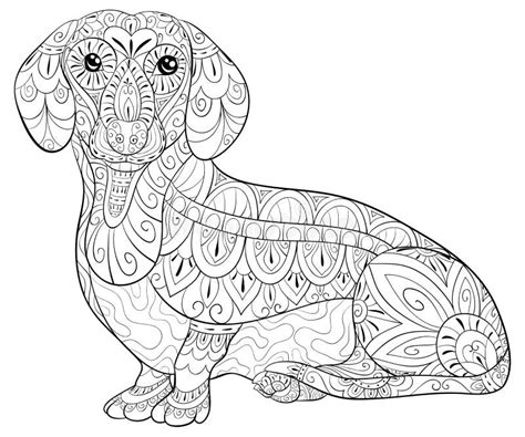 weiner dog puppies coloring pages