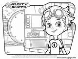 Rivets Lab Rusty Coloring Randy Au Pages Printable sketch template