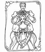 Barbie Coloring Pages Princess Teamcolors Bookmark Title Read sketch template