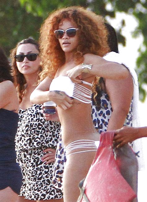 Rihanna Bikini Candids On The Beach In Barbados Porn Pictures Xxx