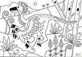 Coloring Deinonychus Pages Dino Cretaceous Period sketch template