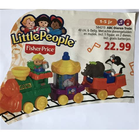 fisher price  people trein geluid doet het niet set