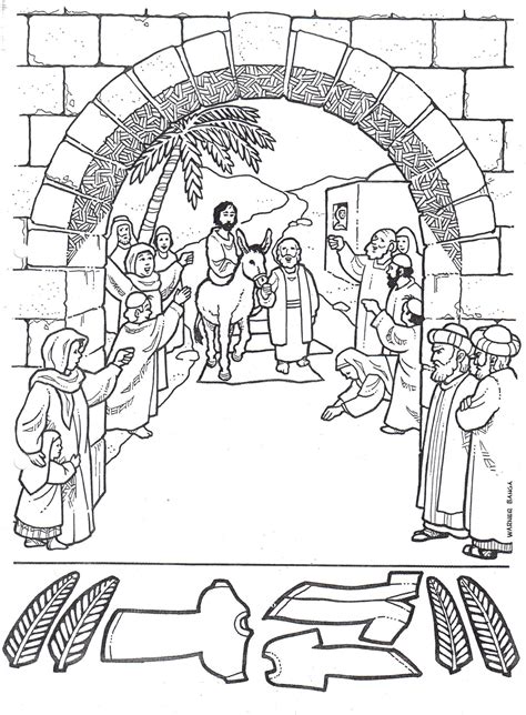 printable coloring pages  palm sunday   palm sunday craft