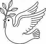 Clipart Baptism Dove Cliparts Library Symbolism sketch template
