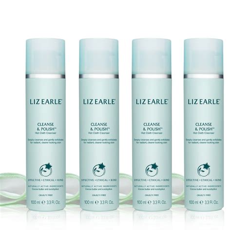 liz earle cleanse and polish lovers collection set of 4 100ml qvc uk