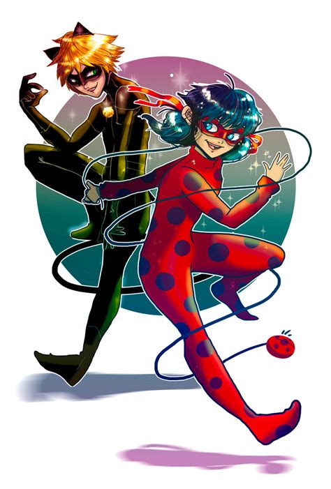 The Miraculous Ladybug And Cat Noir By Spectrumse7en On
