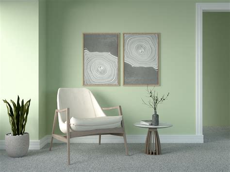 color carpet   green walls  fresh options roomdsign