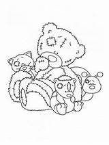 Coloring Pages Teddy Tatty Colouring Bears Bear Print Nose Blue Friends Girls But Holding Flower Search Drawings Color Colour sketch template