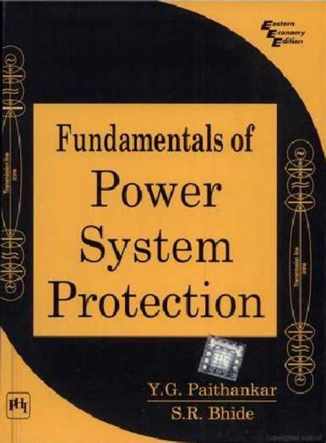 fundamentals  power system protection  ygpaithankar  srbhi