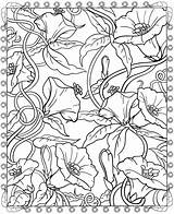 Coloring Pages Dover Publications Book Floral Printable Adult Color Doverpublications Flower Welcome Designs Haven Creative Print Books Mandala Colouring Flowers sketch template