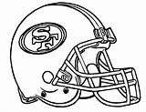 Coloring 49ers Helmet Football Pages Nfl Francisco San Helmets Logo Chiefs Cowboys Dallas Print Patriots Steelers American Nebraska Printable Team sketch template