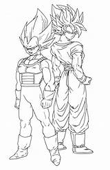 Dragon Ball Coloring Cartoons Pages Printable Drawing Coloriage Vegeta Kb Drawings sketch template