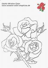 Blumen Uschis Rosen Th Malvorlagen Gemerkt Stickerei Hund Fensterbilder sketch template
