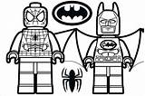 Coloring Lego Spiderman Pages sketch template