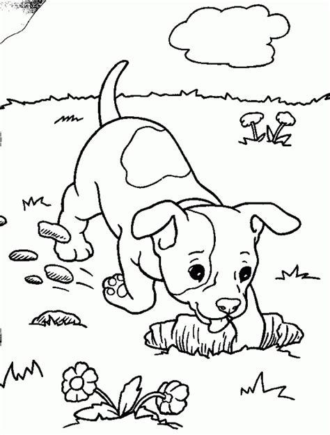 easy puppy coloring pages  preschoolers ps