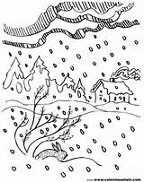 Coloring Storm Snow Pages Thunderstorm Blizzard Falling Jesus Drawing Clipart Scene Mountain Winter Calming Getcolorings Getdrawings Color Printable Kids Sketch sketch template