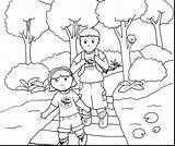 Coloring Brother Sister Pages Hiking Colouring Wetlands Getcolorings Printable Color Getdrawings 1350px 75kb 1600 sketch template