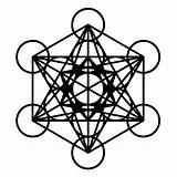 Geometry Sacred Cube Metatron Etsy Die Cut sketch template