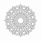 Mandala Arabesque Abstrakte Buchillustration Malvorlage Geometrische Speichern sketch template