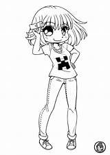 Chibi Yampuff Lineart Chibis Vivian Coloringbay Anima Coloriages Linearts Uncolored Impressionnant Favourites Partager sketch template