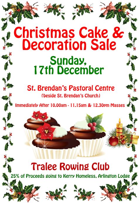 christmas cake decoration sale tralee rowing club
