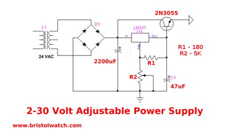 lm power variable supply electronics circuit electronic circuit