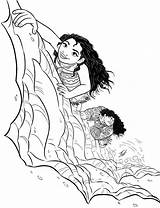 Climbing Pages Moana sketch template