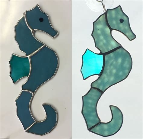 seahorse    pattern stained glass patterns  stained