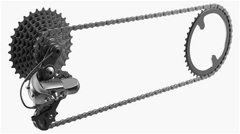 bicycle derailleur chain cycle  model turbosquid