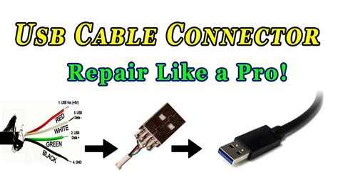 repair usb cable connector youtube