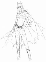 Coloring Pages Girl Bat Batgirl Drawing Comments sketch template