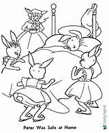 Peter Rabbit Coloring Printable Pages sketch template