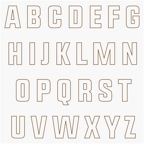 printable cut  alphabet letters cut  letters  sized