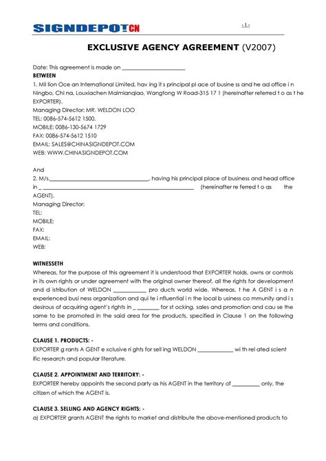 design agency contract template
