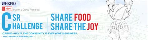 format rules csr challenge  share food share  joy hkfbs