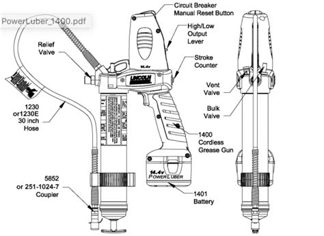 grease gun parts diagram