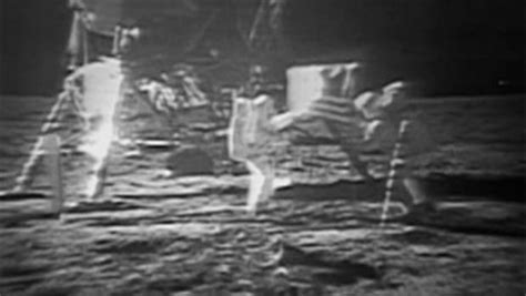 nasa refurbishes video of moon landing cbs news