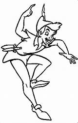 Coloring Peter Pan Disney Pages Tinker Bell Foot sketch template