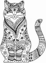 Coloring Pages Mandala Animal Animals Cat Henna Cats Adult Google Board Books трафареты Colouring Choose Color Zentangle ажурные sketch template