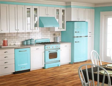 colorful fridge ideas modern kitchen appliances  retro styles