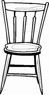 Chair Coloring Pages Furniture sketch template