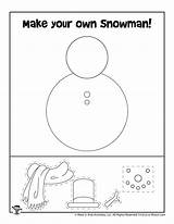 Worksheets Snowman Woojr sketch template