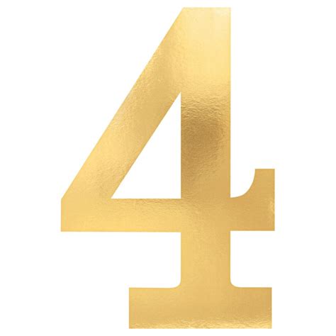 number  party decorations cutouts small foil board gold cm