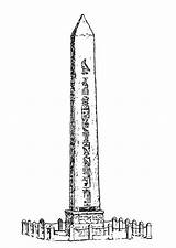 Obelisco sketch template