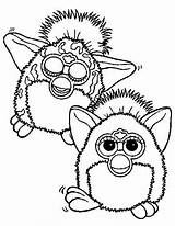 Furby Coloring Pages Kids Furbie Colouring Cartoon การ Characters Fun ลาย เส Printable าร Coloringpages1001 Color Furbys Per sketch template