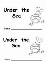 Emergent Reader Ocean Animals Sea Under Kindergarten Color Words Teacherspayteachers Readers Book Preschool Reading sketch template