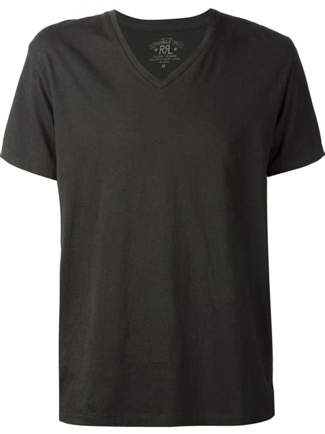 Lyst Rrl V Neck T Shirt In Black For Men