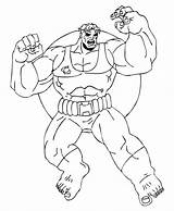 Hulk Incredible sketch template