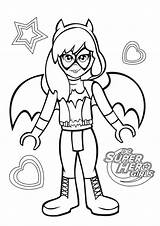 Batgirl Coloring Categories Pages Super Hero sketch template