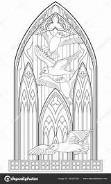 Kirchenfenster Malvorlage Gotik Kinderbilder Malvorlagan sketch template